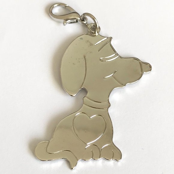Vintage Snoopy Charm Purse Zipper Pull Silver Plated Peanuts Cartoon Dog Peanuts - Picture 5 of 9